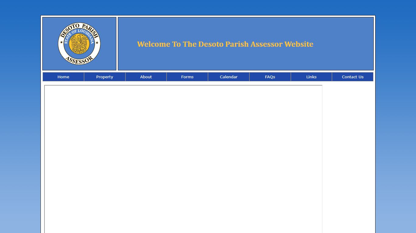 DeSoto Parish Assessor - Search Properties